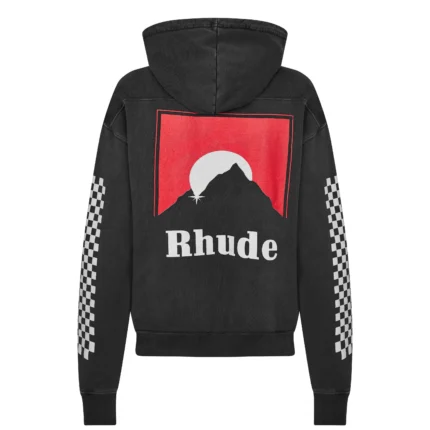 Black and Red Rhude Hoodie