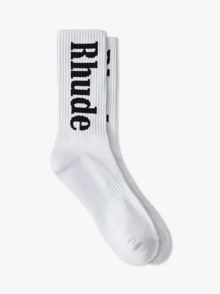 Black and White Rhude Socks