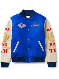 Rhude Varsity Jacket Blue